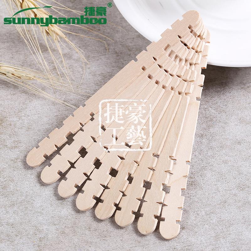 Multi-color handcrafted products, zigzag ice cream sticks, creative ice cream, disposable wooden sticks, ice cream sticks, wooden stick manufacturers wholesale details Picture