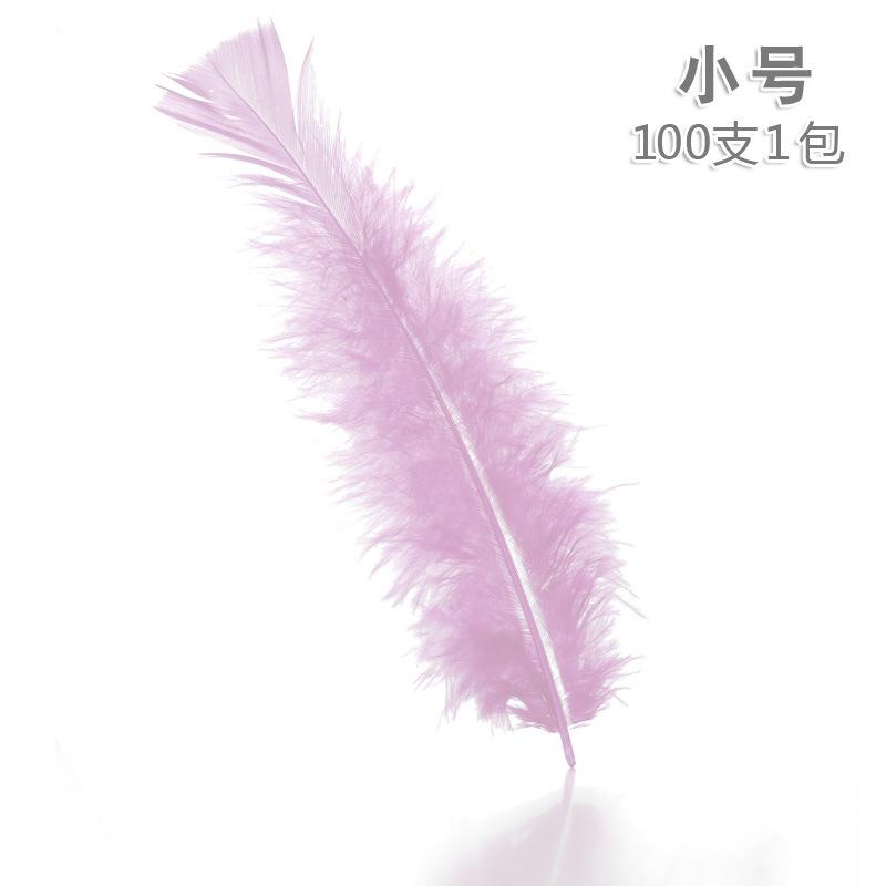 Factory direct supply of colorful Turkey feathers, pointed-tail down and feathers, handcrafted DIY Christmas ball decorations wholesale undefined