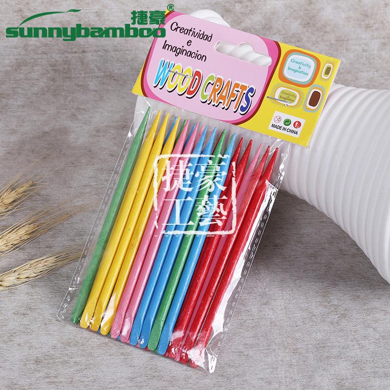 Wholesale of hand-made ice cream sticks, wooden sticks, ice cream sticks, wooden strips, Popsicle sticks and ice cream wooden sticks from colored logs
