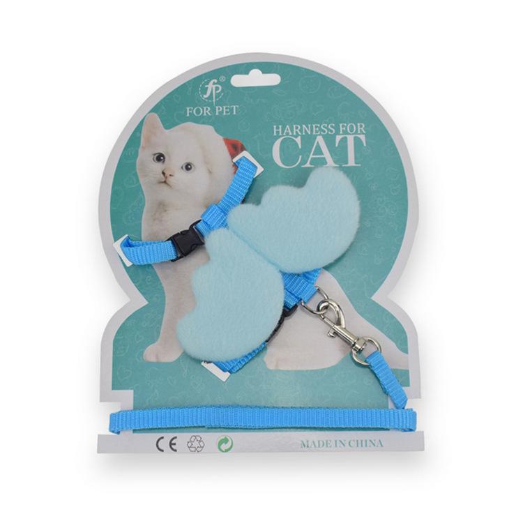 Angel Wings cat leash Candy color adjustable cat leash to keep your cat out of the leash undefined