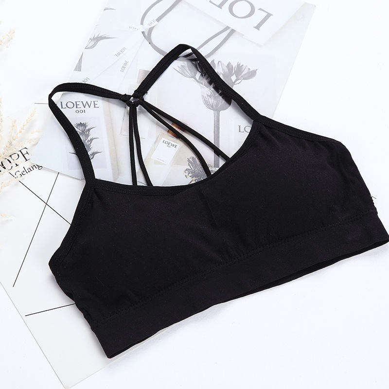 All-season sexy parachute beauty back wrap bra, anti-glare, moisture-wicking, comfortable and breathable sports bra undefined