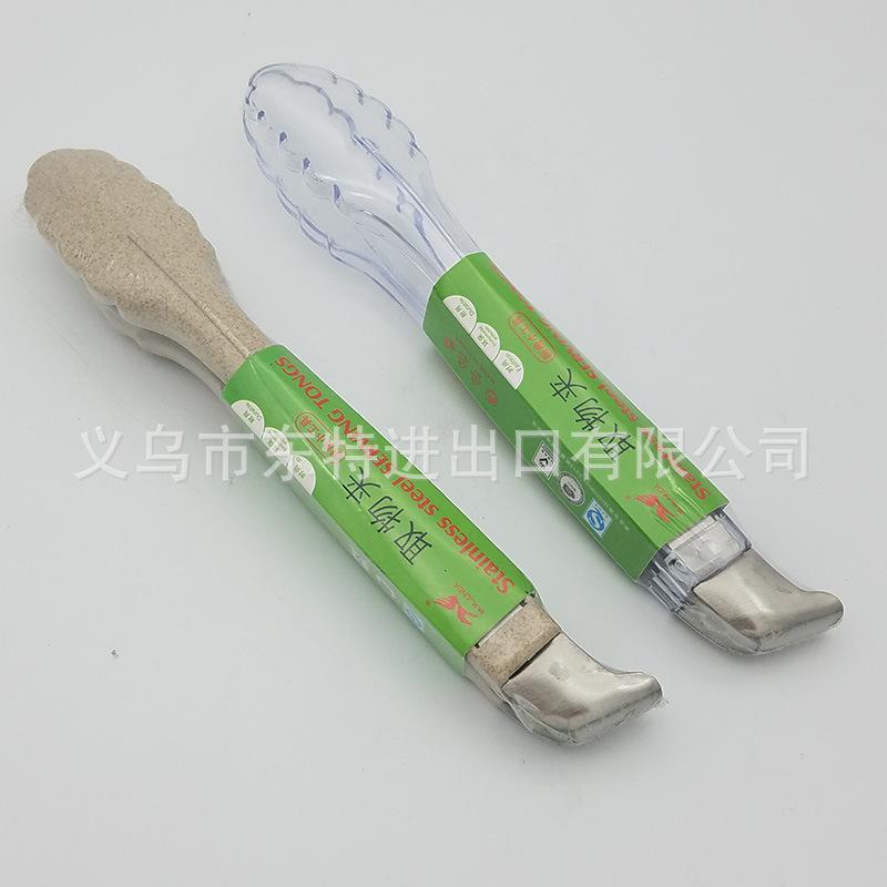 Factory direct sales of plastic transparent food tongs, buffet tongs, bread and pastry tongs, baking supplies, salad and vegetable tongs