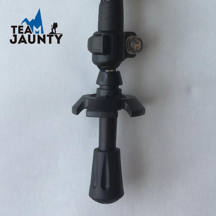 Trekking poles, hiking sticks, universal accessories, short poles, pointed tips, outdoor walking sticks, anti-slip foot covers, made of rubber material Specification image
