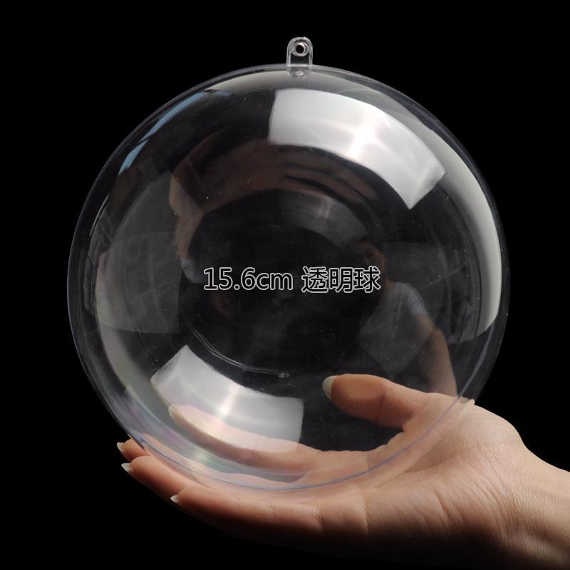 高透明圣诞球空心塑料圆球PS食品级环保糖果盒装饰用品永生花吊球详情图20