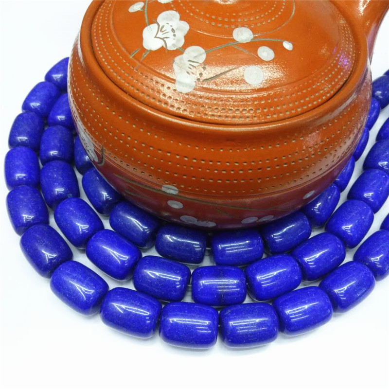 Factory direct sales of lapis lazuli bucket beads, loose beads, semi-finished products wholesale, DIY string beads, drum beads, jewelry matching beads, best-selling products