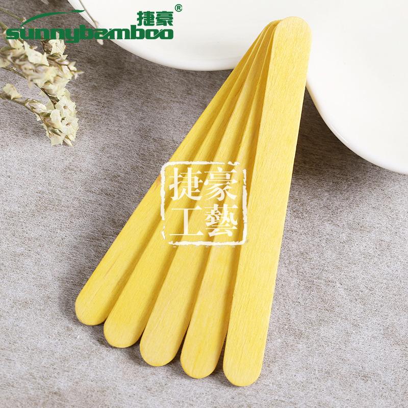 Wholesale of hand-made ice cream sticks, wooden sticks, ice cream sticks, wooden strips, Popsicle sticks and ice cream wooden sticks from colored logs details Picture