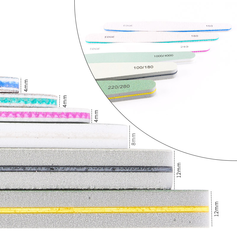 指妃6件美甲锉条files 抛光挫EVA抛光条高弹海绵豆腐块美甲锉产品图