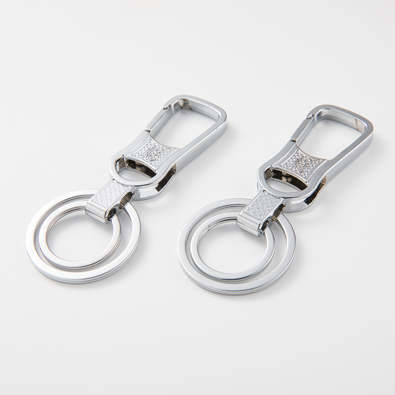 Men's double ring waist keychain, "Fu" character car keychain, car keychain, Xinmeida two-yuan department store supermarket Item Picture
