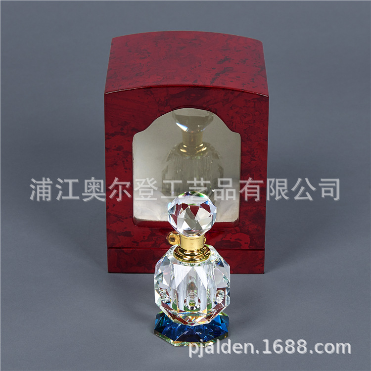 zakka essential oil wooden box, transparent glass wooden box, display wooden box processing and customization, baked paint square packaging box customization Specification image