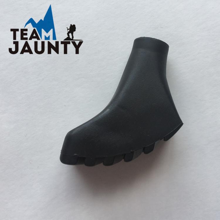 通用登山杖脚套行走杖配件户外徒步登山杖防滑鞋型脚套手杖配件