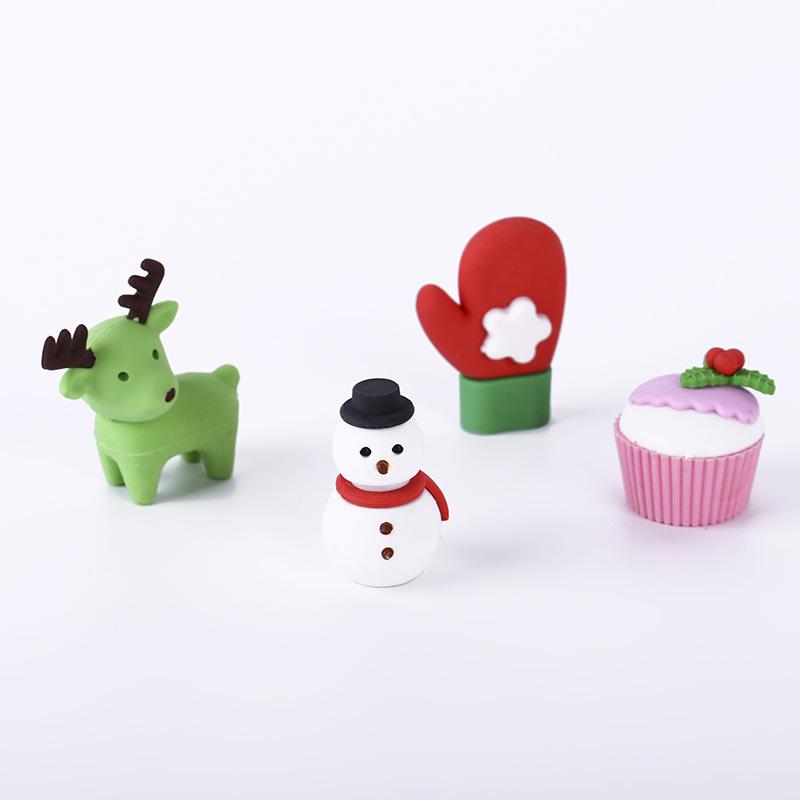 圣诞橡皮擦/造型逼真/可爱细节图