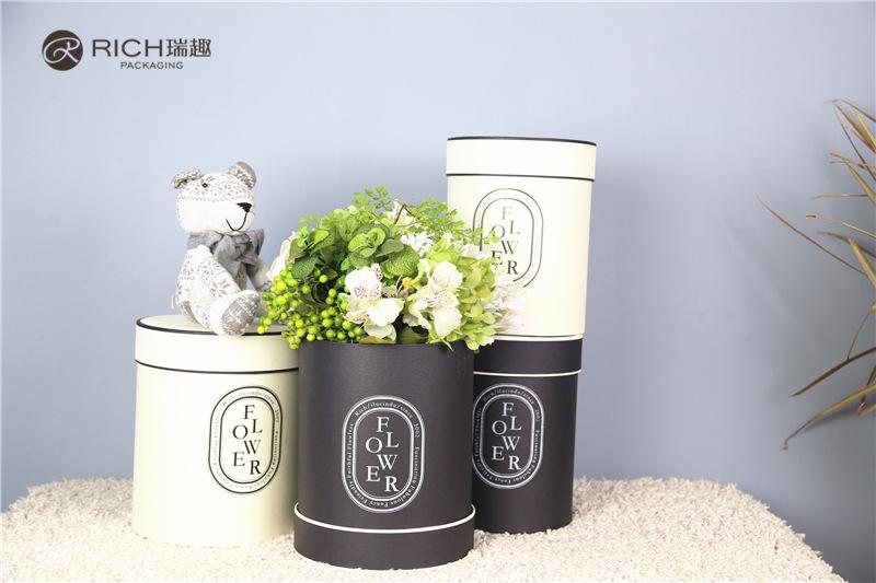 Ruiqu Zumalong waterproof round bucket Flower box and low bucket two-piece set of flower bouquet packaging gift box Application Scenario