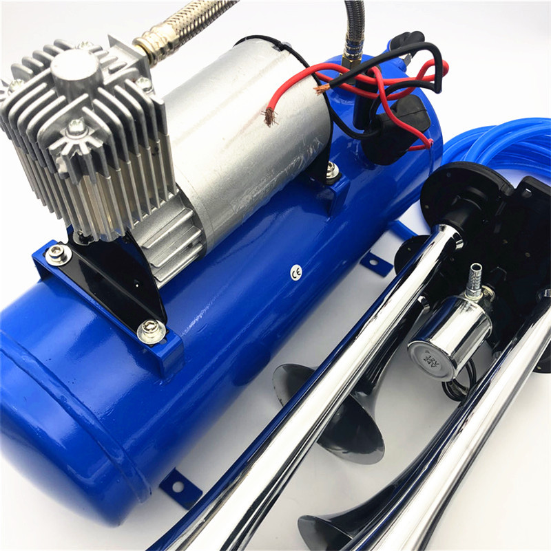 Factory direct sales of car horns, metal four-tube air horns, electrical horns and 150PSI air pump horns wholesale Application Scenario