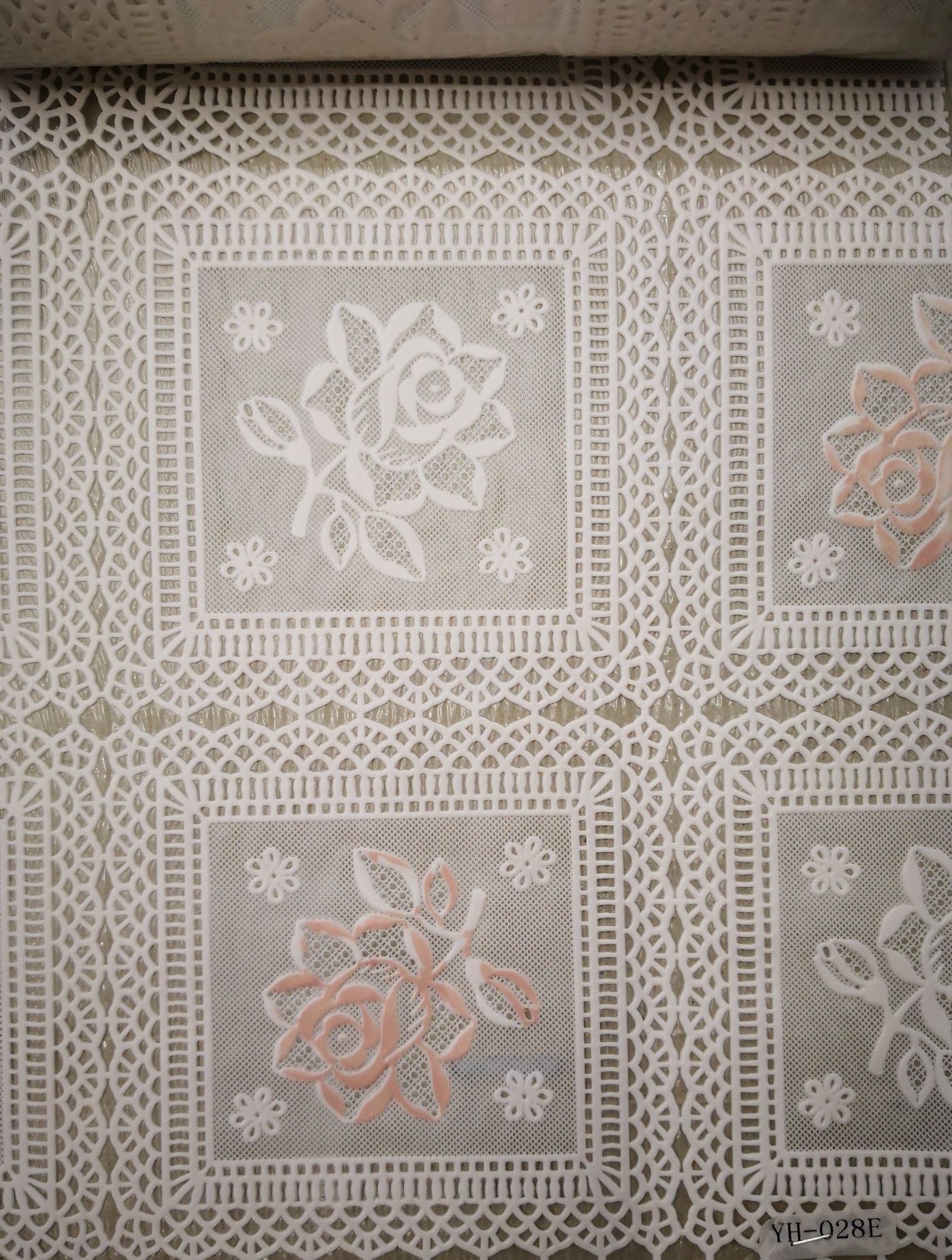 Factory direct new PVC lace tablecloth kitchen table waterproof oil table cloth hotel table cloth wholesale undefined