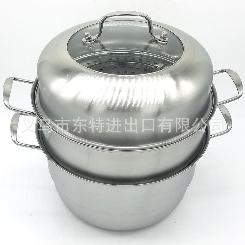 厂家直销蒸锅带磁双层蒸锅家用蒸煮多用锅蒸汤锅促销礼品赠品产品图