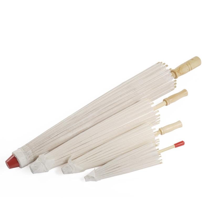 Customized DIY bamboo edge craft paper umbrella, hand-painted blank paper umbrella, Chinese ancient-style umbrella, ceiling decorative umbrella Specification image