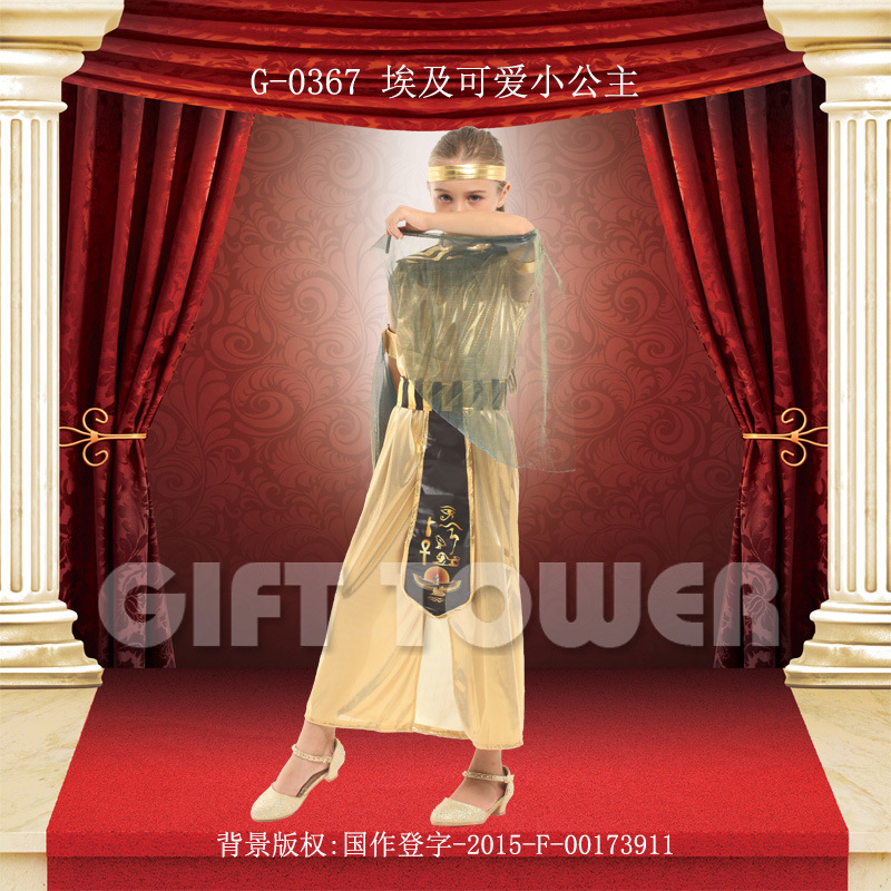 Stage performance costume Carnival G-0367 Egyptian cute little princess role-playing costume Halloween performance costume Specification image