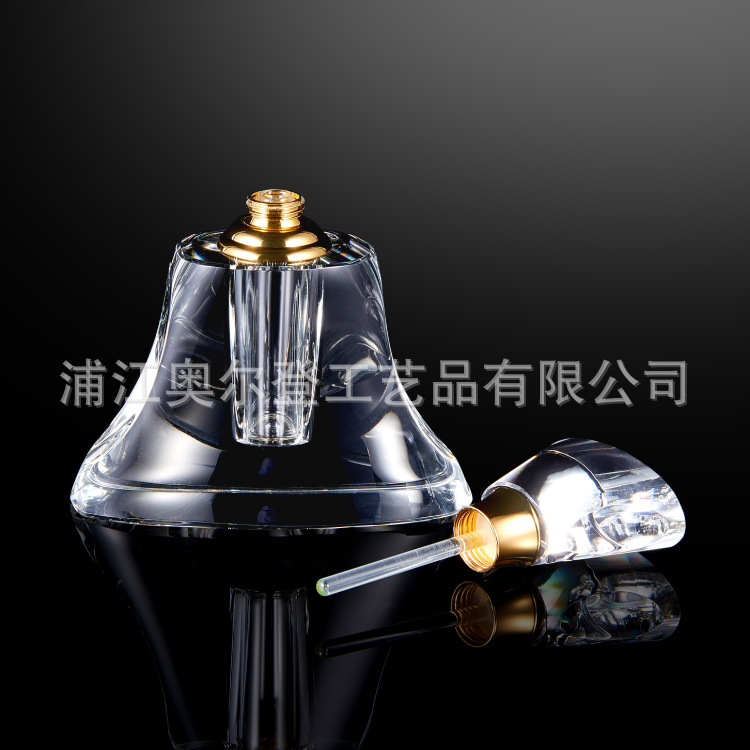 5ml essential oil bottle, car-carrying perfume bottle, screw-top rotating transparent crystal raw material essential oil bottle, high-end customization details Picture