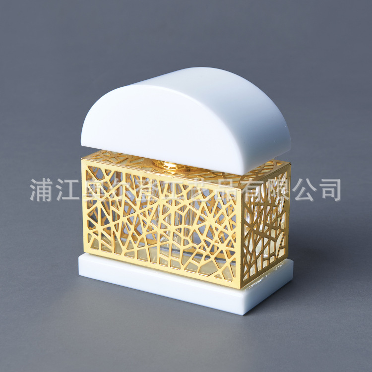 创意乳白K9水晶精油瓶子30ml滴管香水瓶车载迷你香水瓶产品图