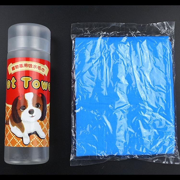 Fengpei large barrel imitation deerskin absorbent towel pet daily cleaning absorbent towel pet supplies wholesale Specification drawing