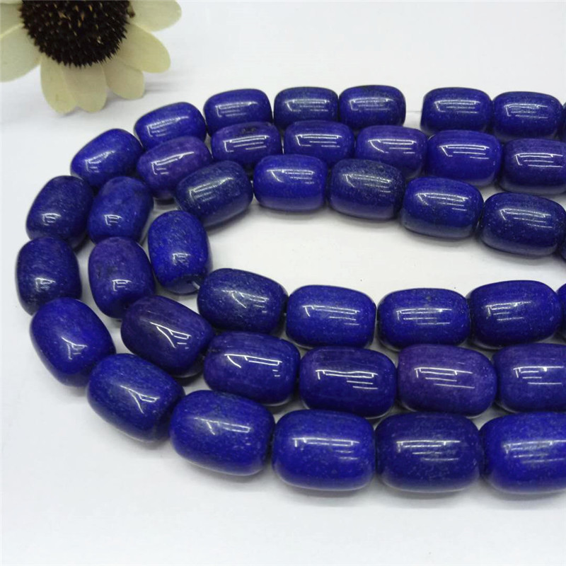 Factory direct sales of lapis lazuli bucket beads, loose beads, semi-finished products wholesale, DIY string beads, drum beads, jewelry matching beads, best-selling products undefined