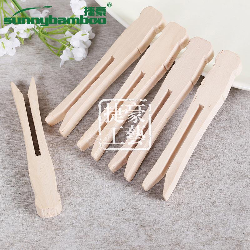 捷豪工艺原木娃娃夹晾晒衣物扁衣木夹儿童DIY手工配件可定制批发