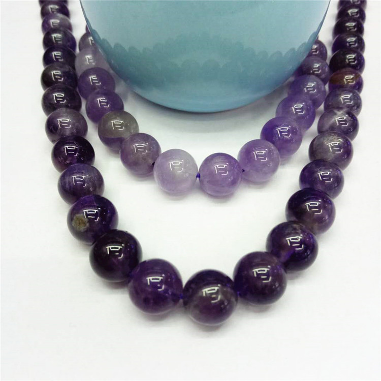 Wholesale of semi-finished products of natural raw Brazilian amethyst loose beads and DIY beaded bracelets, popular source manufacturer