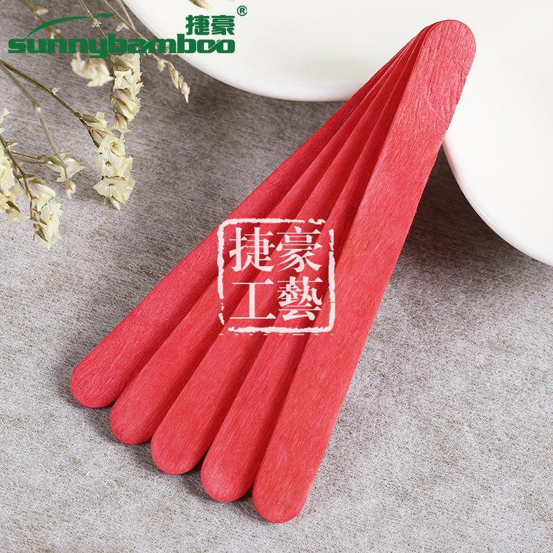 Wholesale of hand-made ice cream sticks, wooden sticks, ice cream sticks, wooden strips, Popsicle sticks and ice cream wooden sticks from colored logs Specification image