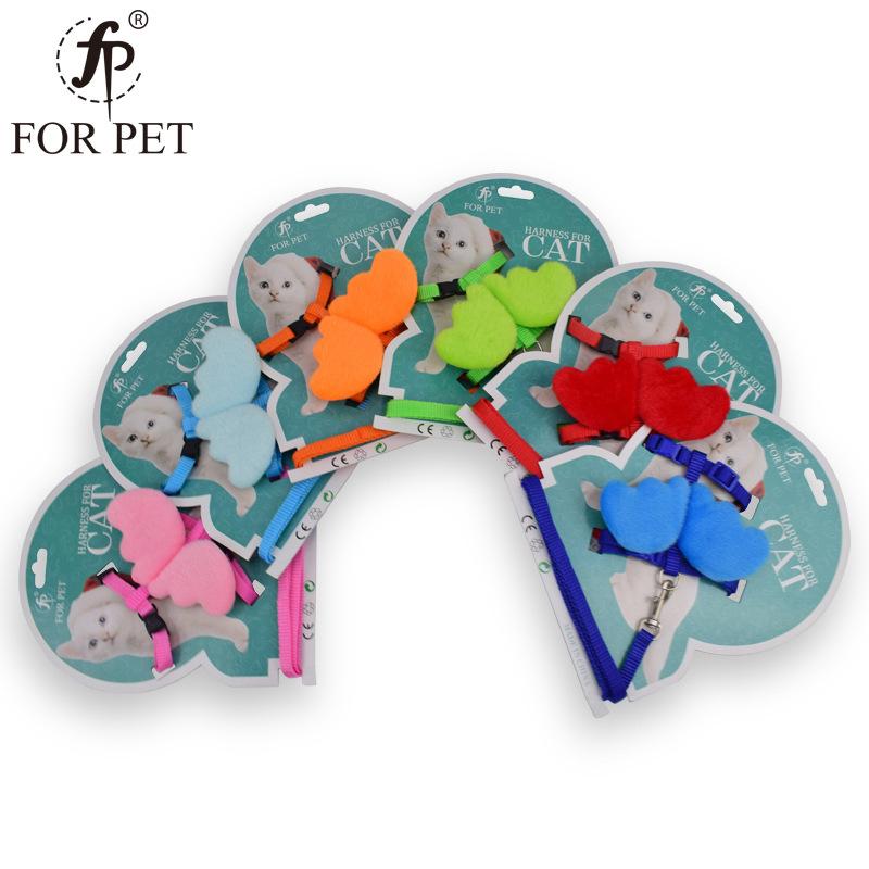 Angel Wings cat leash Candy color adjustable cat leash to keep your cat out of the leash full figure