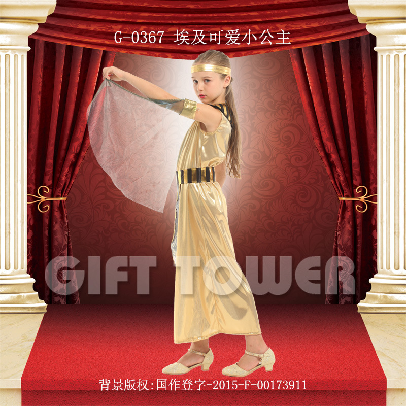 Stage performance costume Carnival G-0367 Egyptian cute little princess role-playing costume Halloween performance costume details Picture