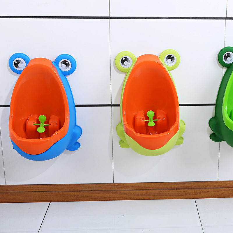 儿童小便器挂墙式青蛙小便斗小孩尿桶站立式小便池尿盆详情图2