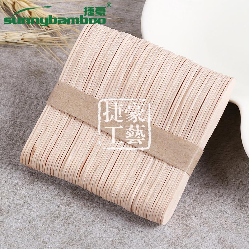 Wholesale of wooden ice cream sticks from the manufacturer, disposable ice cream sticks, and ice cream sticks in stock are selling well in foreign trade details Picture