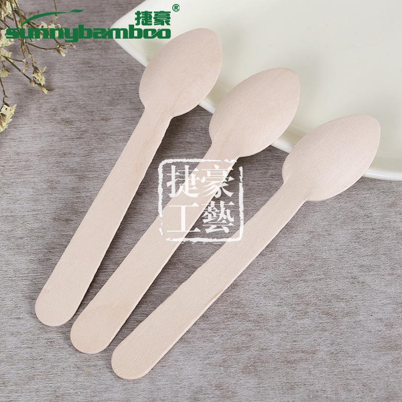 New high-quality disposable knives, forks and spoons, food-grade multi-purpose disposable tableware, portable wooden knives, forks and spoons for travel Specification image