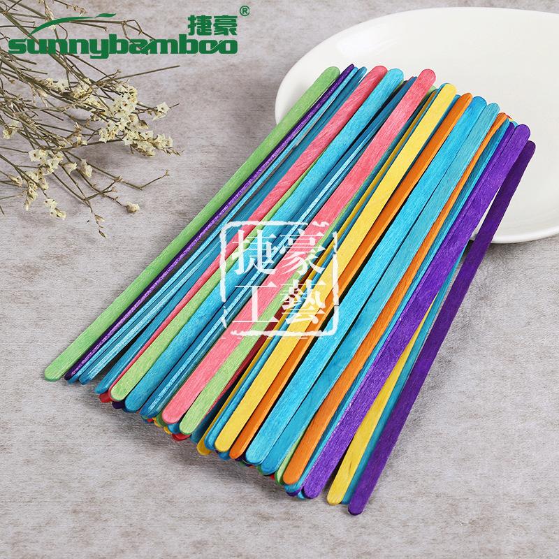 定制产品140木质彩色咖啡棒热饮奶茶咖啡一次性搅拌棒可定制批发详情图6