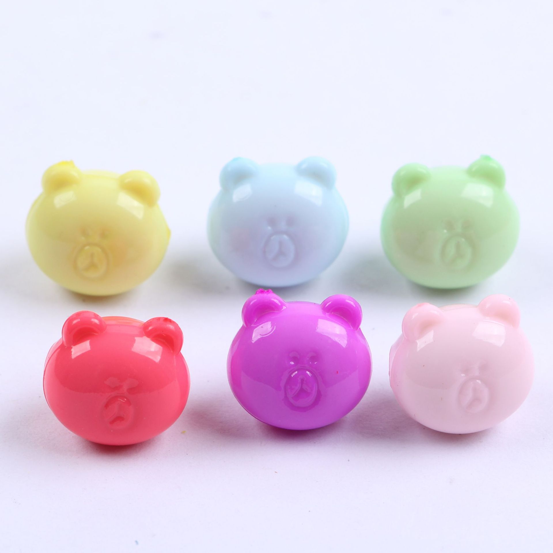 Spring-colored handmade beaded cartoon animal style straight-hole irregular-shaped beads diy children's educational toy beads accessories undefined