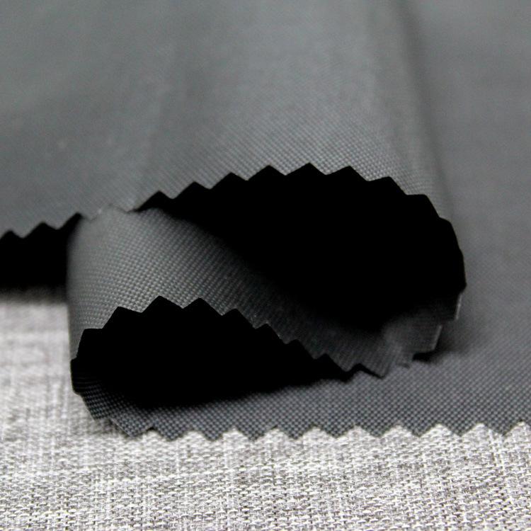 210D Oxford fabric 13*17/13*21/15*23 in stock black polyester lining for luggage PA finished fabric details Picture