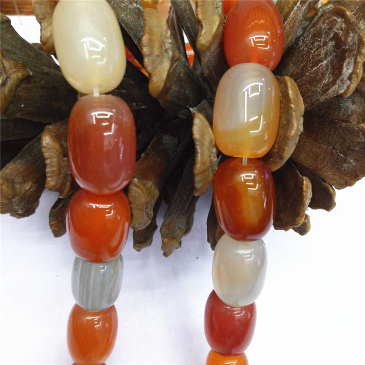 13*18MM natural red agate bucket bead bracelet loose beads semi-finished product wholesale DIY drum bead jewelry matching beads are selling well Application Scenario