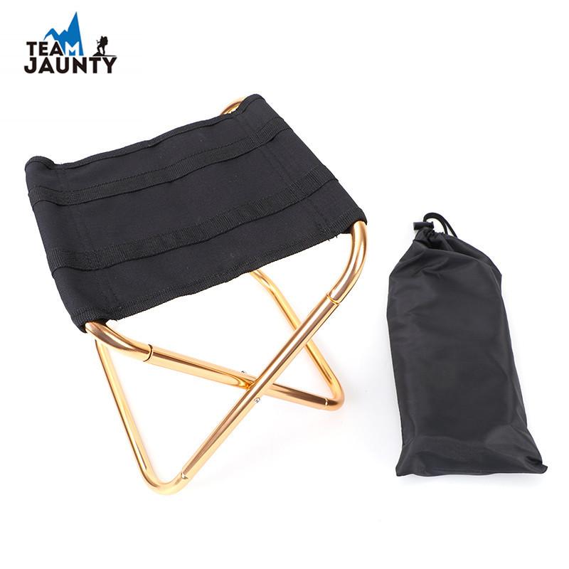 Outdoor folding chairs, camping fishing chairs, barbecue stools, folding stools, train stools, camping aluminum alloy portable small stools, stools details Picture