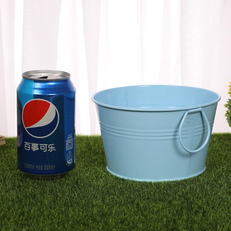 厂家直供小铁桶糖果色迷你小铁桶铁皮小桶马口铁多肉植物花盆批发产品图