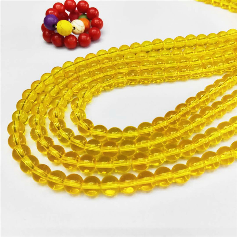 Wholesale of special crystal jewelry, golden crystal glass loose beads, DIY round bead jewelry, bead matching factory direct sales Application Scenario