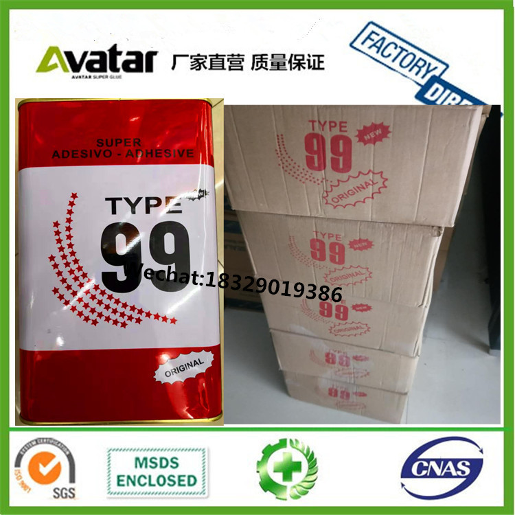 TYPE Red 99 plastic bag shoes with plastic glue CONTANT ADHESIVE