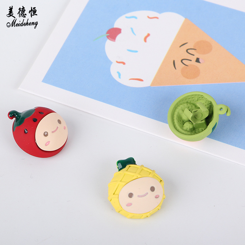 22mm亚克力夏天清新百搭发饰头饰珠 diy串珠材料饰品儿童发饰珠