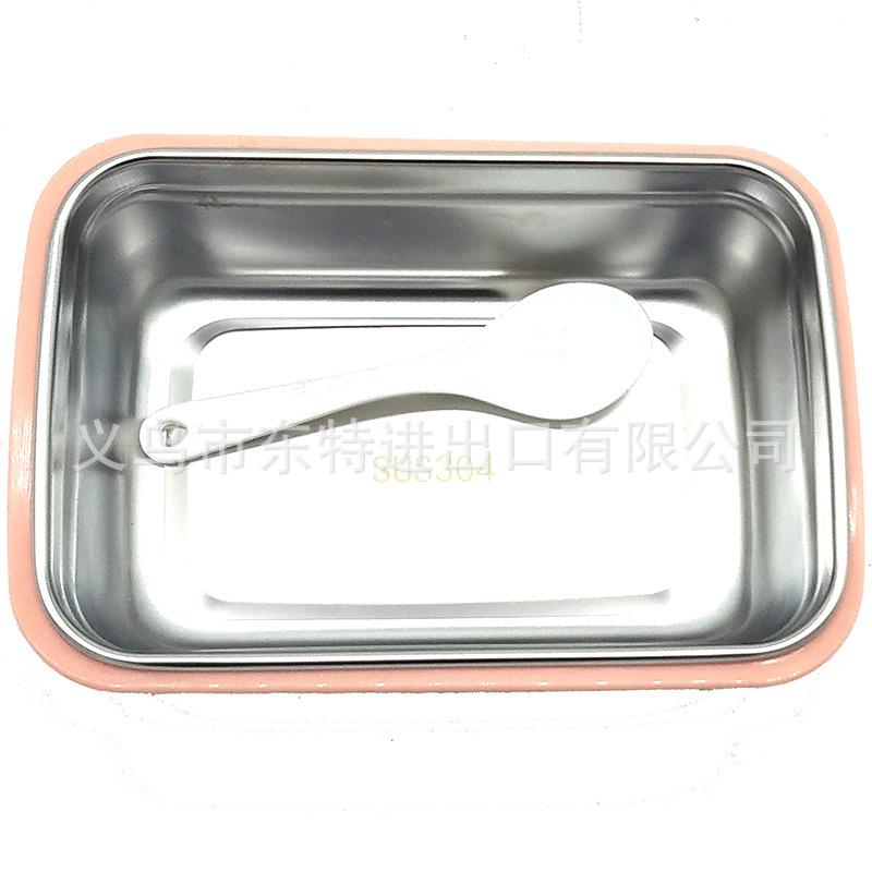 Stainless steel 304 wheat straw compartments bento box, student portable insulated lunch box, rectangular lunch box Application Scenario