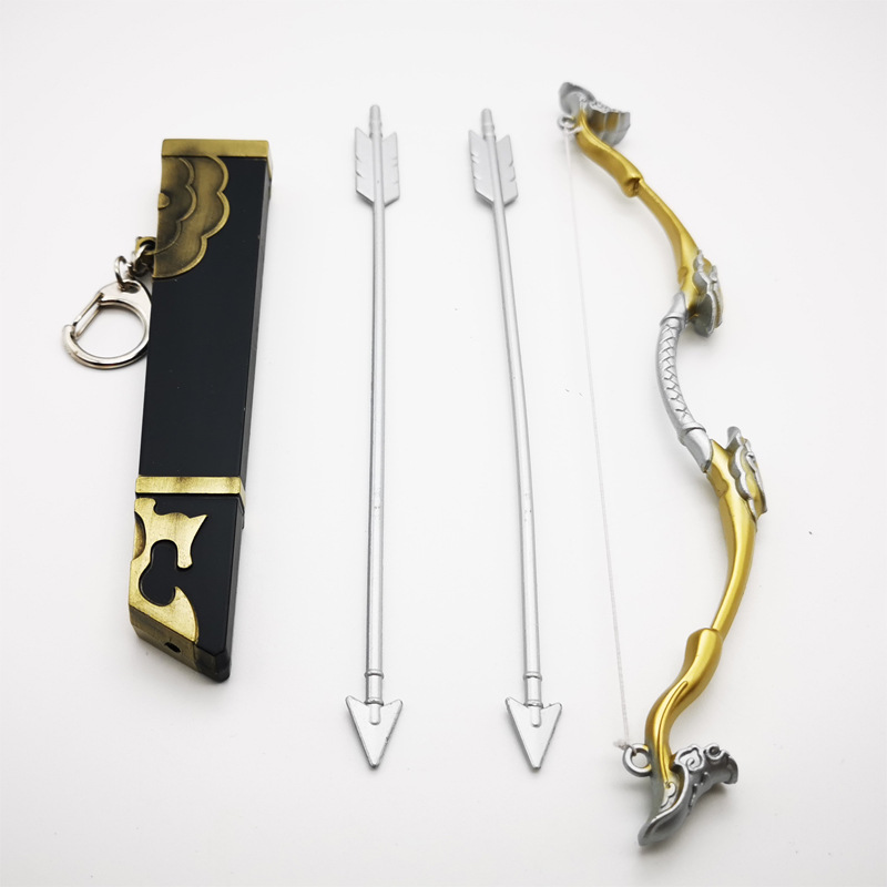 Wholesale factory of new and popular foreign trade sword and knife handicrafts, producing metal hanging ornaments and exquisite bow and arrow decorations wholesale Application Scenario
