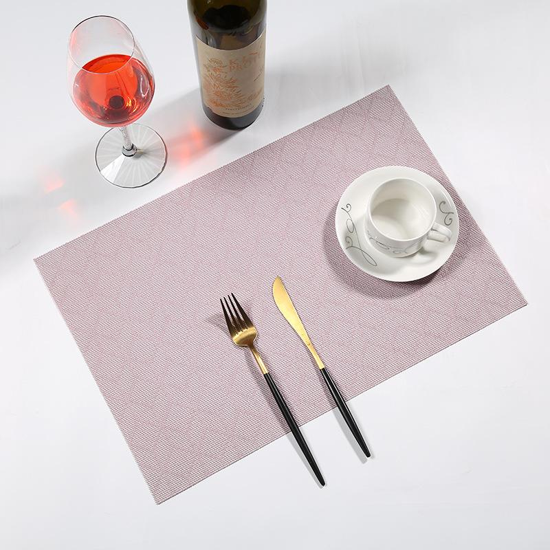 厂家直销特斯林西餐垫 酒店防滑隔热餐桌垫欧式方形PVC西餐垫批发详情图8