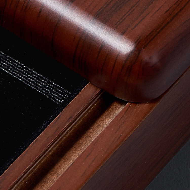 Retro sliding wooden storage box, rectangular gift box, custom-made jewelry, wooden box for study and office Application Scenario