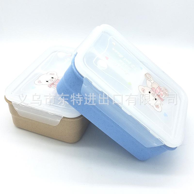Factory direct sales lunch boxes, wheat straw compartments lunch boxes, picnic lunch boxes, sealed lunch boxes, square plastic lunch boxes Application Scenario