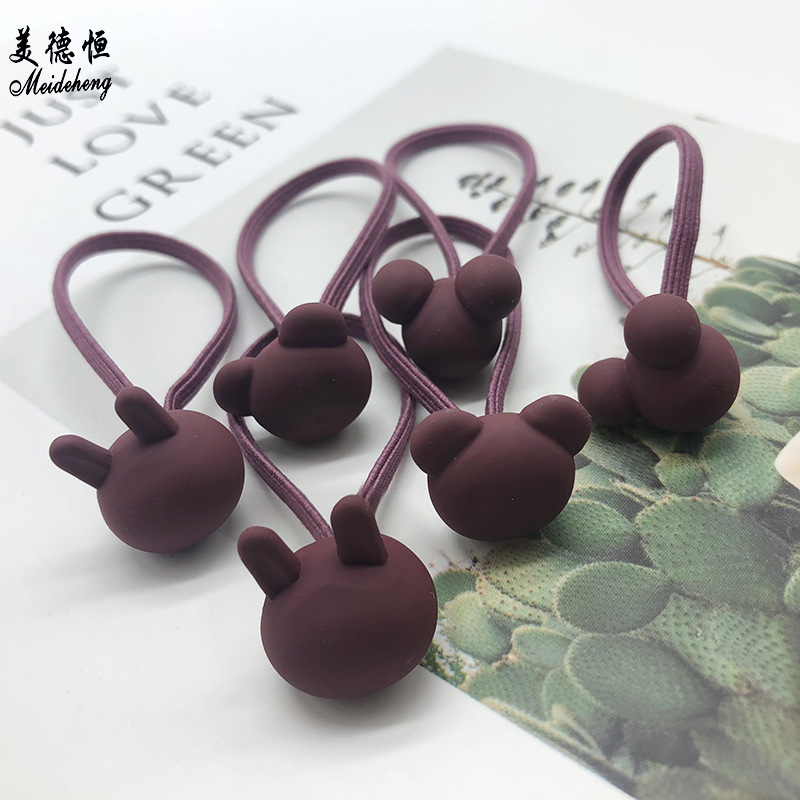 网红同款米奇兔子小熊珠单孔diy头饰珠 亚克力儿童详情4