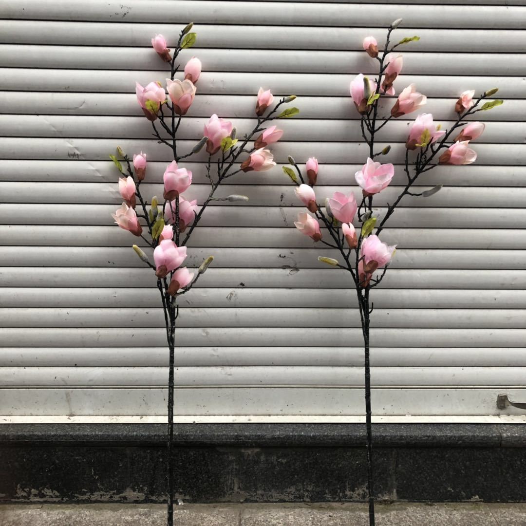 仿真玉兰花树枝仿真玉兰花婚庆居家装饰假花厂家直销