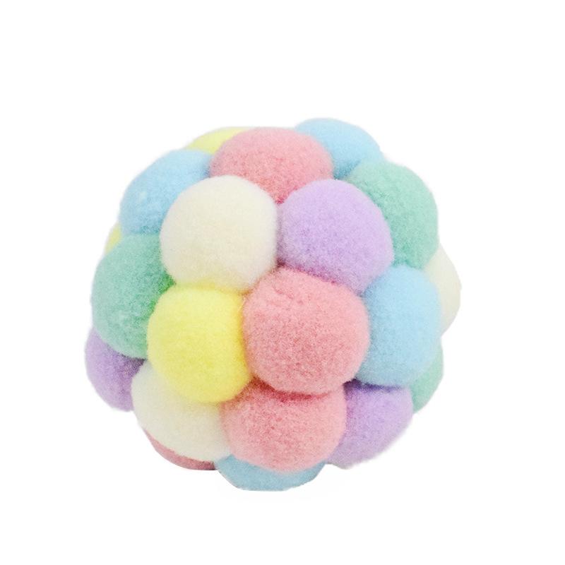 Pet Products Pet Products 2021 Plush toy with bell round ball pet cat toy factory direct sales Item Picture